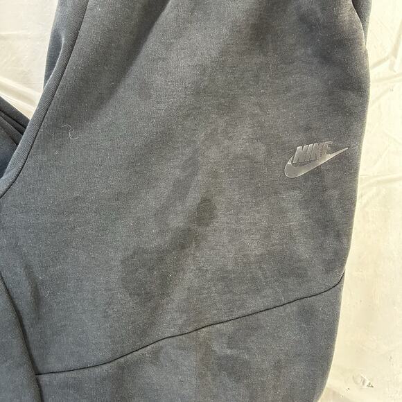 Nike Sportswear Tech Fleece Jogger Men Large Black Sweatpants Drawstring - Picture 2 of 14